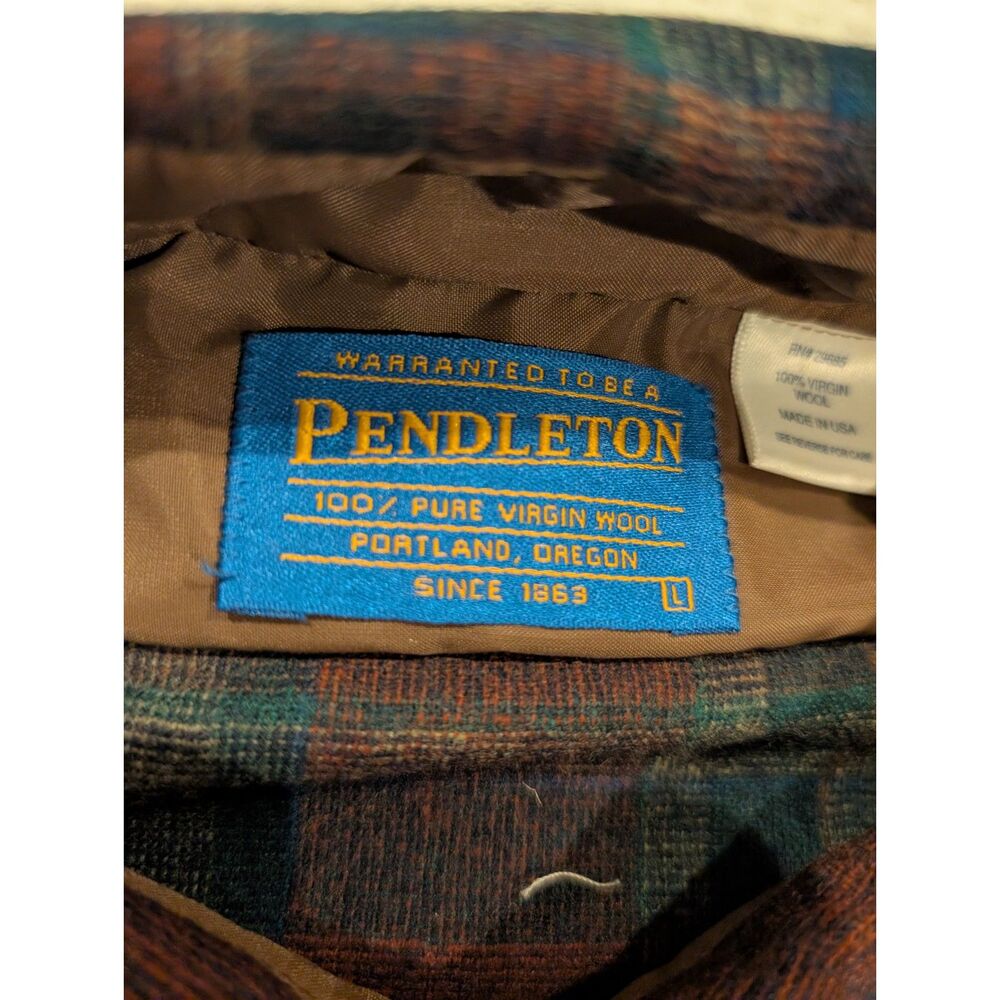 Title: Pendleton Umatilla Wool Shirt – Size L, NWT, Made in USA, Nordstrom Tags - Picture 3 of 4